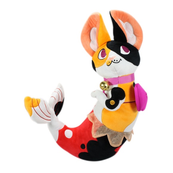 Purrmaid Calicoi Kawaii Calico Cat Mermaid Stuffed Plush w Tags - Picture 1 of 6